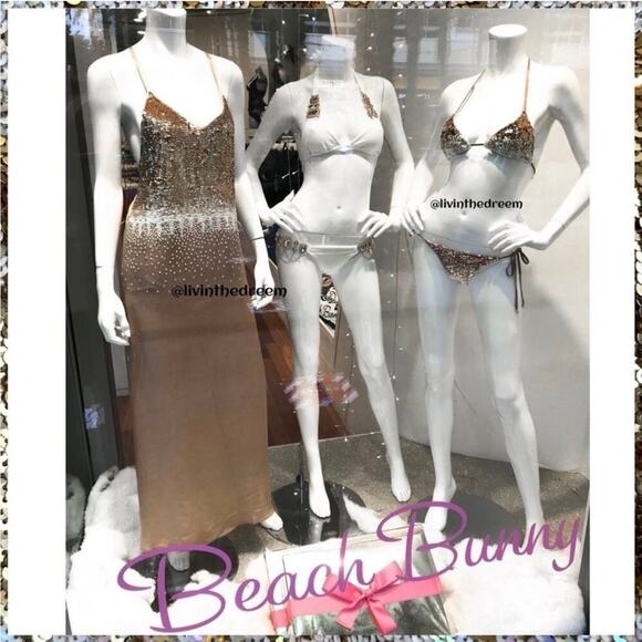 Beach Bunny Ariel - Gold Ombre Dress SZ S $245 - Picture 6 of 13